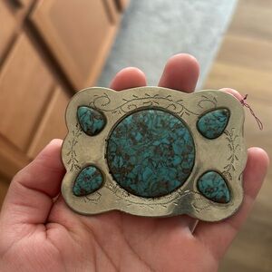 Turquoise belt buckle